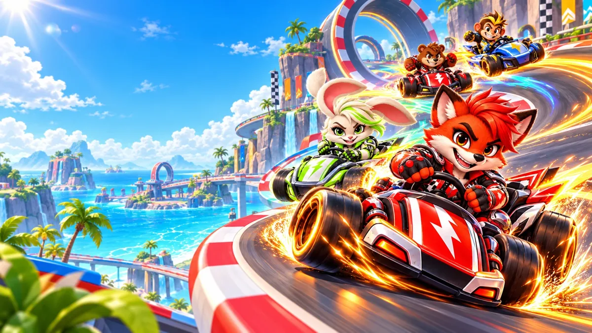 Riot Race combat racing artwork